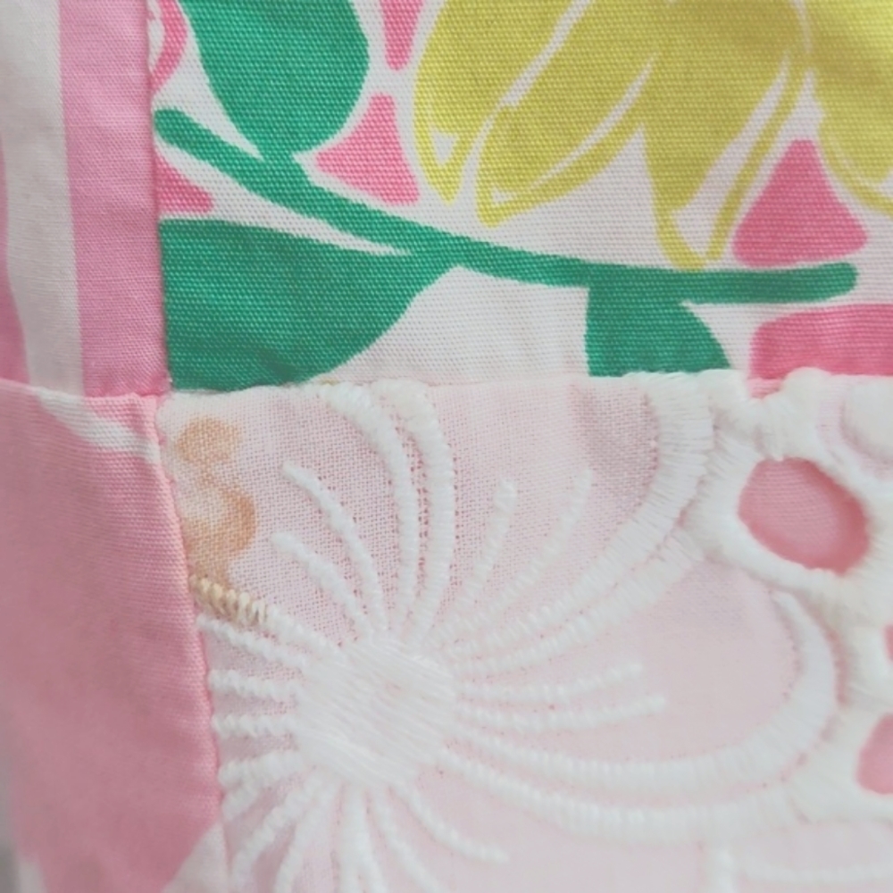 Lilly Pulitzer Multi-Color Patchwork Strapless Mi… - image 7